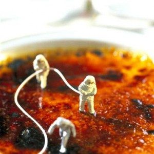 Miniature Food Sculpture Mars Astronauts