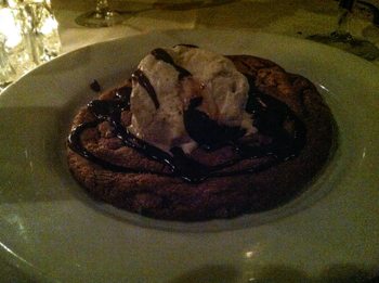 Molten Chocolate Chip Cookie, Libby's Cafe and Bar, Sarasota, FL Restaurant Review