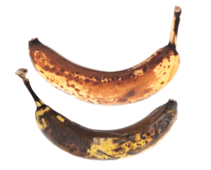 two super overripe bananas