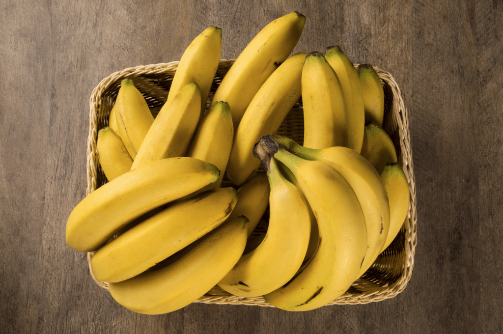 bananas in a basket