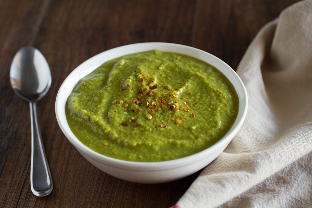 Pea, Broccoli and Almond Soup Recipe