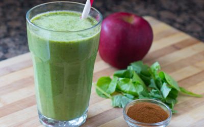 Apple Cinnamon Green Smoothie Recipe (video) | Nutritarian | Vegan