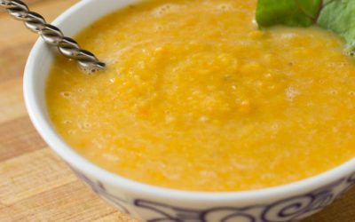 Red Lentil Carrot Soup Recipe (video)