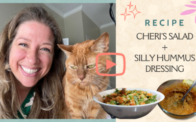 [RECIPE] Cheri’s Salad and Silly Hummus Dressing Recipe :)